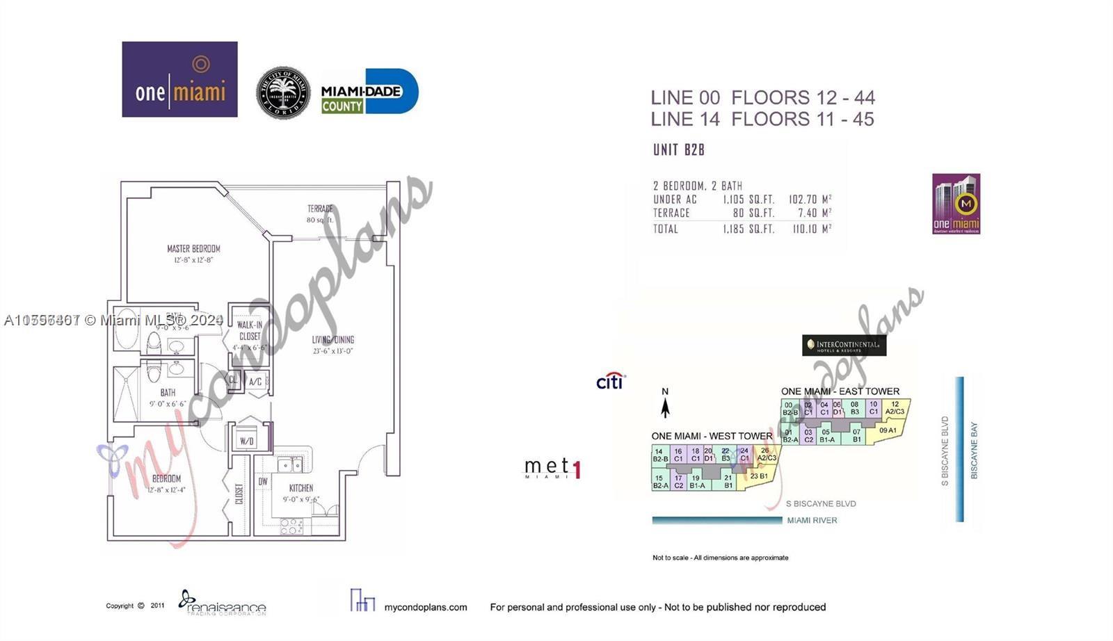 ONE MIAMI EAST CONDO - Residential Lease