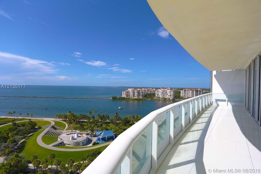 Magnificent SE corner,4 bedroom plus den & 4.5 bathrooms with floor to ceiling windows and 800 sq ft of wrap around balcony,allows for unobstructed panoramic views of the Atlantic Ocean,Fisher Island,Cruise Ship Alley and The Miami Skyline from every major room.This is a great unit to reconfigure into your palace in the sky.Kitchen features Italian cabinets,granite counters,Miele appliances and Sub Zero refrigerator.State of the Art amenities with 25,000 sq ft World Class Fitness Center.Full service Bldg.