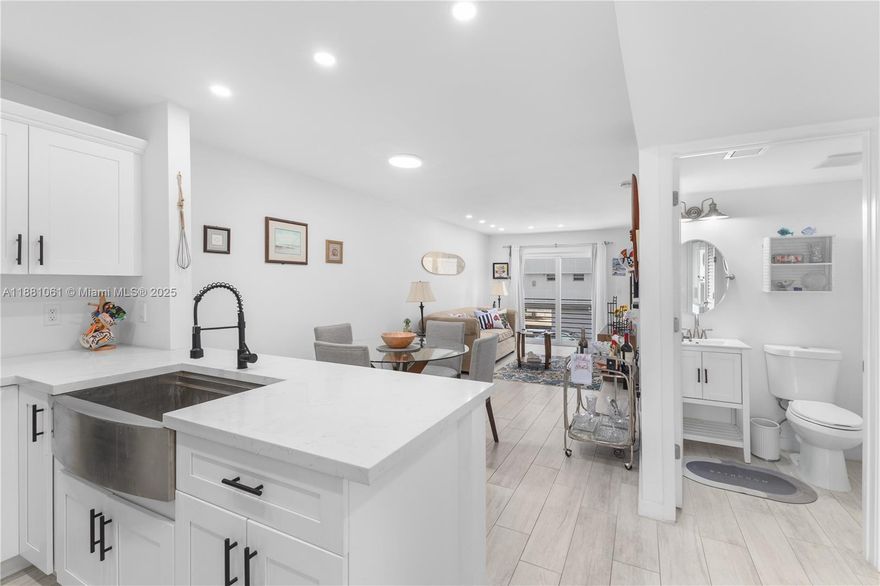 Centrally located in the heart of South Beach this 1 bedroom, 1 and a half bath residence is completely renovated with in unit washer and dryer, top of the line appliances, hurricane windows, tile floors, open living area, and large balcony. Located across the street from Flamingo Park, it's walking distance to the beach, Lincoln Rd, Ocean Dr, restaurants, and shops. A wonderful find that includes parking, and a landscaped courtyard. May be rented furnished or unfurnished and pets considred with pet deposit.