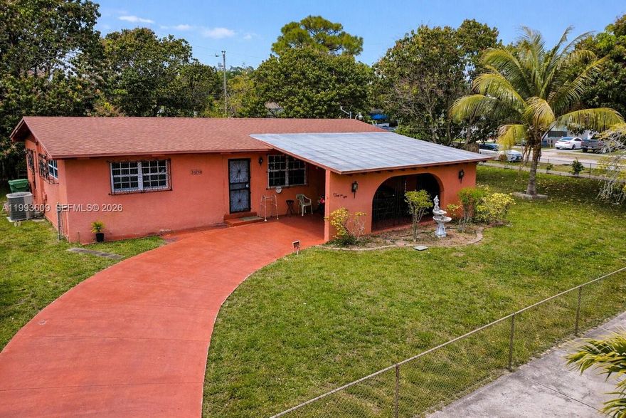 Great Family home on a hard to find 3/4 acre lot completely fenced. 3 bedroom 2 bath home. Large galley style kitchen and laundry room. Split plan. Living/dinning are overlooking large backyard with Mango and avocado trees. Roof aprox 5 years old. Close to 826 and Turnpike as well as shopping. Sellers are elderly and should not be disturbed. Showing by appointment only. Text me at 305-490-3821 for appt. Showings will only be Saturdays from 12pm-4pm. Some exceptions will be made. Showings will start 4/11/2026