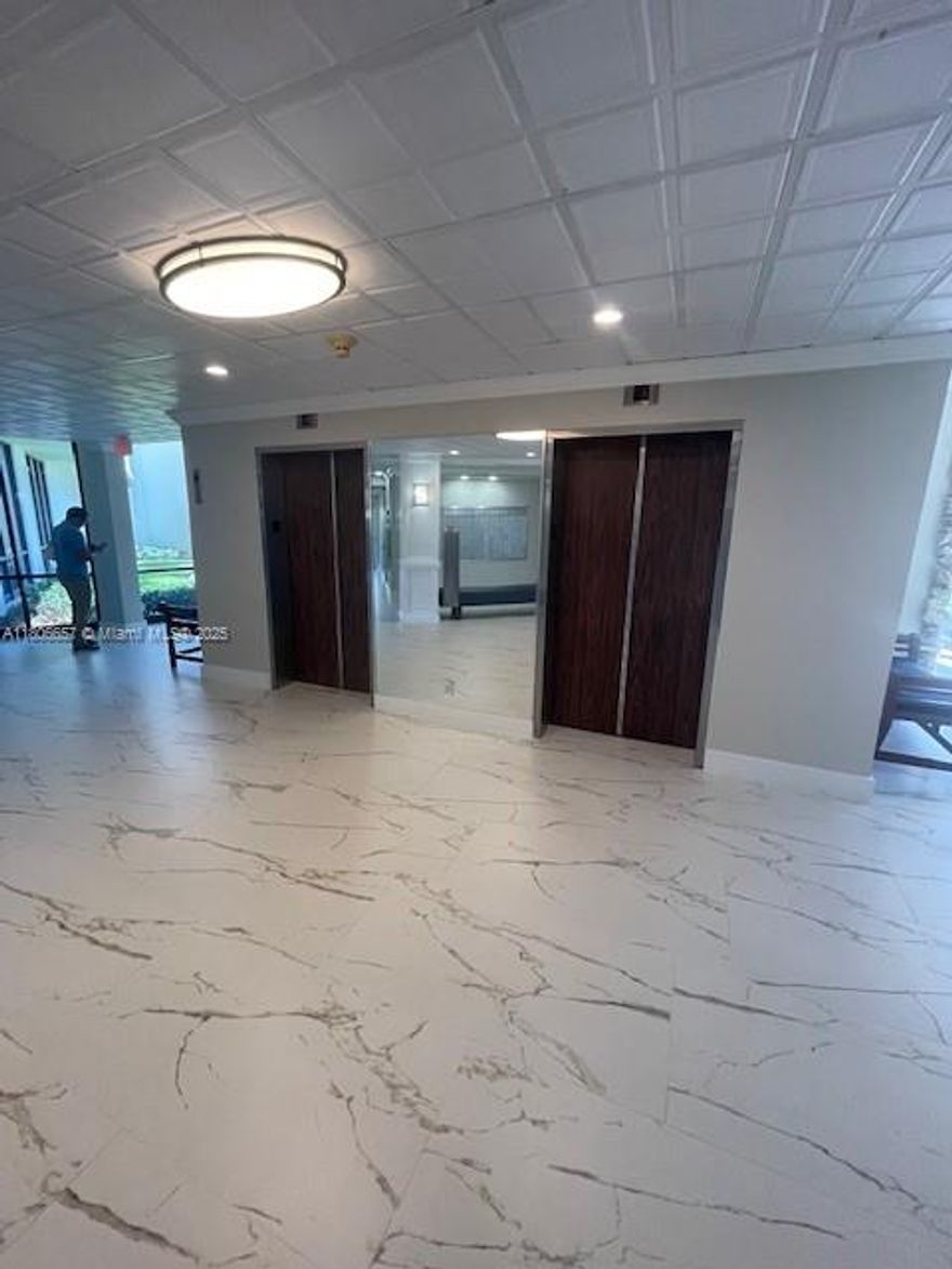 2/2 with great intercoastal view from balcony and plenty of amenities.  One of the best locations in North Palm Beach.  Dining set, couch, tv and beds included with sale.