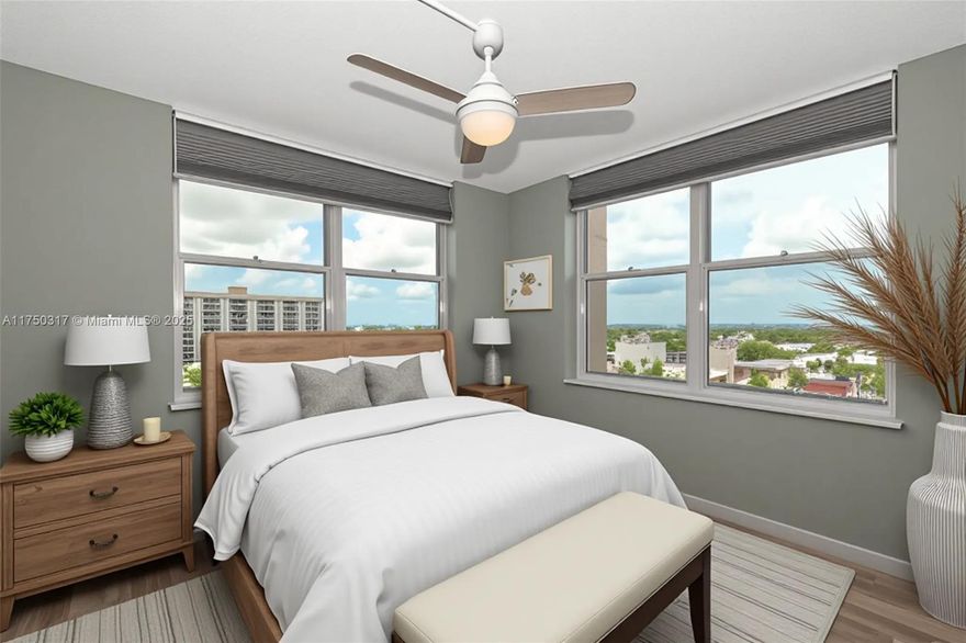 40 YEAR CERTIFICATION COMPLETE**** NEW IMPACT WINDOWS installed ** Secure gated community with a 24/7 security guard. *COMMUNITY WASHER & DRYER ON EACH FLOOR.*  NEW SHAKER KITCHEN CABINETS & NEW GUEST BATH VANITY.  Enjoy the perfect location with quick access to the beach, Atlantic Blvd, Starbucks, shopping, and more.  Experience resort-style living with a range of amenities including a BBQ area, sauna, gym, two pools, and a putting green. Inside, the split-bedroom floor plan is filled with natural light. The master suite boasts a spacious walk-in closet & full bath, while guests benefit from a convenient half bath. Additional features include laundry facilities on each floor and a storage locker located same floor as unit. Parking spot #192 is at Lobby Doors. A MUST SEE