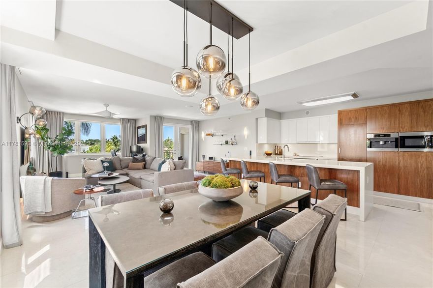 Impeccably updated waterfront condo in a boutique 7-unit building just off Las Olas. With an open-concept layout and sleek, modern aesthetic, this residence offers an elevated lifestyle and unobstructed views of the waterway. Impact windows flood the interior with natural light and frame serene vistas from nearly every angle. Large open floor plan, 24 x 24 marble floors throughout and a chef’s kitchen featuring white quartz countertops, rich walnut cabinetry, and Bosch & Miele appliances. The elevator opens directly into the unit, revealing bright & open living spaces. There is also a spa-like primary suite with oversized primary bath. Enjoy 45’ of deeded dockage, covered garage parking, and a private storage room. Waterfront Elegance Meets Boutique Living. 1499 sq ft as per appraisal.