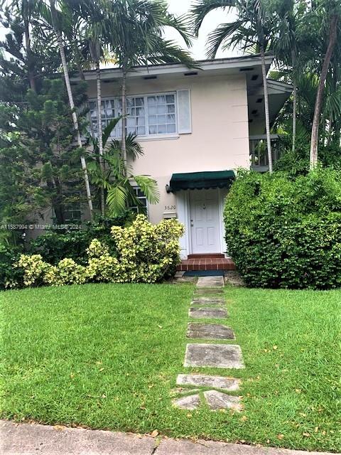 First floor duplex (approximately 1,400').  This corner unit features a formal living, formal dining and another large room which can be used as a family/office/den. Plenty of storage and closets.  Large master bedroom can accomodate king size bedroom set with a walk-in closet.  Updated kitchen with new countertop and new refrigerator. Indoor laundry room with new washer & dryer.  Two assigned parking spaces.  Centrally located in Coral Gables.  Looks and feels like a single family home.