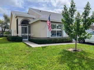 Welcome to this charming single-family home featuring 2 spacious bedrooms, 2 full bathrooms, and a 1-car garage. Kitchen, oak cabinets, island like peninsula, granite countertops, glass top stove, kitchen recessed lights, cabinet lights, beautiful crown molding throughout the entire house, Travertine stone floors, entrance front screen porch. (Huge Saving) Hague water softener. Whole-House plumbing updated-No polybutylene pipes remains. Popcorn ceiling removed-smooth ceiling & walls now.
Hurricane Shutters-whole house