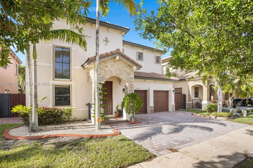 Beautifully maintained 4-bedroom, 3-bath Single-family home in Silver Palm East located near Turnpike. This spacious residence features nearly 3,000 sq ft of living space with a functional open layout and abundant natural light throughout. A desirable 1st floor bedroom and full bathroom provide ideal flexibility for guests or multi-generational living. The home includes a 2-car garage and sits on a well-sized lot with a private backyard perfect for outdoor enjoyment. Enjoy the benefits of a quiet residential street with ample parking. Meticulously maintained by its original owner, the property shows true pride of ownership and has been carefully cared for over the years. Residents enjoy community amenities including a clubhouse, pool, fitness center, and playgrounds, all close to schools, shopping, and dining.