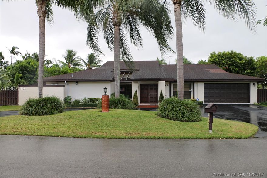 Fabulous 4 Bed 3 Bath home in great location.  Close to Baptist, Dadeland Mall, Norman Brothers and expressways. Ideal for buyer looking for a home to make their own with new finishes. House has a great floor plan with nice flow and very spacious living area. Large corner lot with plenty of room to build a pool.  Features a large covered patio area great for entertaining. Easy to Show.  For showings call LA for appt