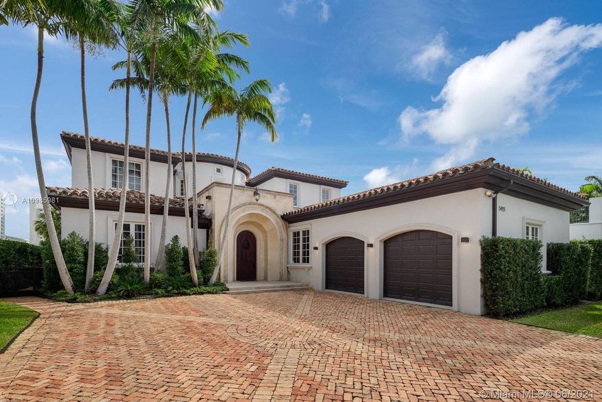 This Mediterranean home is located on distinguished Pinetree Drive in Miami Beach. Sitting on 74 feet of water frontage, this 6 bedroom, 8 bathroom property not only offers majestic views from its Primary Suite but also boasts an entrance with double height ceilings, a spacious layout, marble floors and contemporary finishes and architectural detail throughout, making this home truly unique. An upgraded backyard experience beckons to be enjoyed hosting an array of amenities from its al fresco formal dining and grilling on the summer kitchen to lounging on the resort style pool deck. A private dock makes staying active on the intercostal easy and a boaters delight, just minutes from the Biscayne Bay and Haulover Inlet allowing for ocean access.