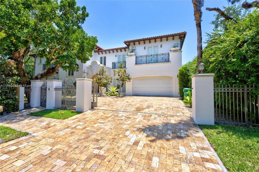 Enjoy a fabulous lifestyle in this 2008 custom-built home in Schenley Park, located conveniently close to Coral Gables, Miami Children’s Hospital, MIA, UM, & more!  The elegant 5,566 SF 2-story home has 6 BRs, 7.5 BAs & wonderful living spaces.  It features a living room w/ fireplace & double-height ceilings, dining room, huge kitchen w/ high-end appliances & breakfast area, as well as a large family room.  The 12,796 SF lot features a pool w/ wading area, travertine patio, & summer kitchen.  The grand 2nd floor primary suite that has 2 walk-in closets & spacious BA w/ dual vanities & separate tub & shower.  3 add’l en-suite BRs grace the 2nd floor & there are 2 more downstairs.  Laundry rm, 2 car gar, elevator, impact glass, wood & marble floors & more make this an ideal home!