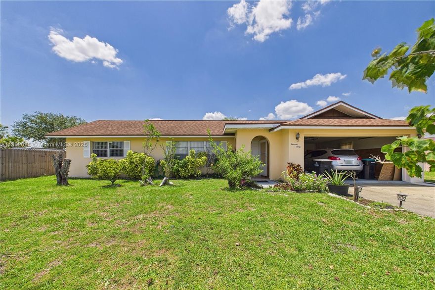 Welcome home to this charming 3-bedroom, 2-bath single-family residence in the heart of Palm Bay—perfect for growing families! A brand-new architectural shingle roof will be installed before closing, and a new garage door is scheduled to be installed, giving peace of mind to future homeowners. Enjoy a spacious, sunlit layout, cozy living areas, and a large fenced backyard—ideal for kids and pets. Nestled near Fred Poppe Regional Park, Liberty Park, and Discovery Elementary School, with convenient access to shopping, dining, and I-95. This family-friendly home is move-in ready and located in one of Palm Bay’s most welcoming neighborhoods!