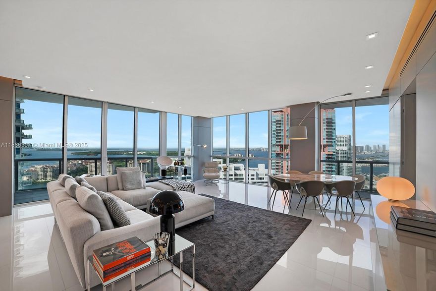 Step Inside With Me! Refined luxury at the Continuum, SoFi’s premier oceanfront community. Offered Furnished, this Southwest corner residence offers 3 spacious suites, Lutron lighting, and European flavor. Designed for both relaxed living and entertaining, highlights of this renovated abode include private elevator, Italian furnishings, modern kitchen, contemporary baths, custom millwork, white glass floors and ample closets/storage. Four terraces showcase views of the Ocean, Fisher Island, and Downtown Miami. The Continuum’s 13 acres of property offer world class beach & pool service, 3 pools, restaurant, tennis courts, spa, fitness club, and top concierge services. Live atop South Pointe Park in close proximity to acclaimed dining in one of Miami Beach’s most desirable enclaves.
