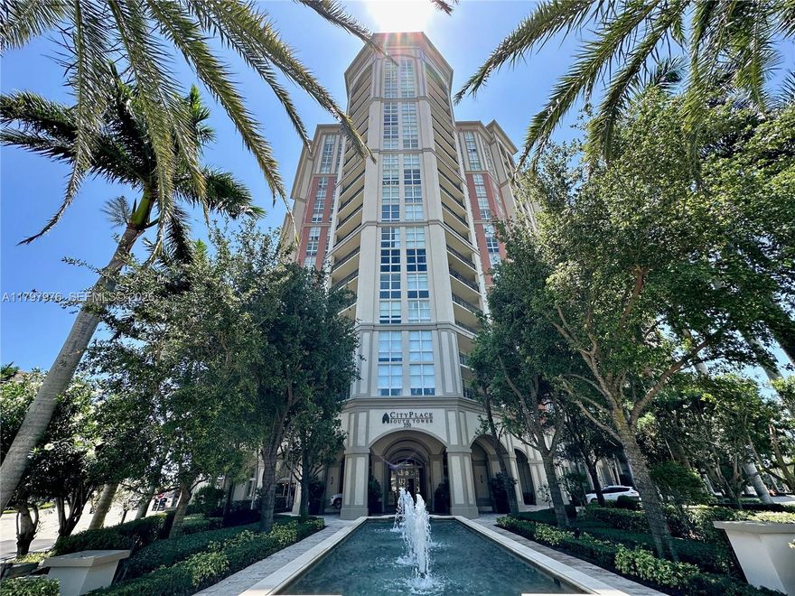 Discover the Perfect Urban Sanctuary!  Downtown West Palm Beach is booming with new office towers, new luxury developments and vibrant transformations at "CityPlace".  SECURE YOUR SPOT NOW!   Fully furnished, move-in ready 1 Bed/1 Bath Condo with open kitchen, stainless steel appliances and spacious balcony. Washer & dryer inside. Same-level garage parking. PET-FRIENDLY. Residents have access to modern, resort-style amenities: stunning Pool Area and Sun Deck, fitness center, steam room, sauna, elegant club lounge, conference room, outdoor kitchen, and beautifully curated common spaces. RENT IT: 30-day min./12x per year. PRIME LOCATION: Walk to RH Rooftop Restaurant, Convention Center, Kravis Center, and the Brightline Station. Close to Beaches. Rented Through July 2026 — Immediate Income Opportunity for the New Owner!