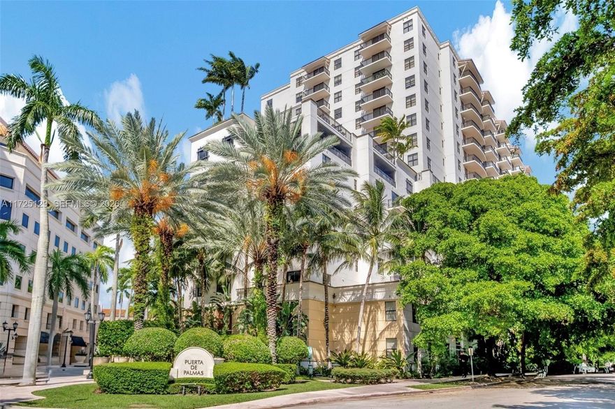 Contemporary and immaculate Two Bedroom condo. Unit features S.S. Appliances, Custom California Built Walk-in Closet, Updated Large Tile Flooring and Granite Countertops. Unit boasts spectacular views of both the Coral Gables and Downtown Skyline and Two Deeded Parking Spaces. Centrally located and walking distance to Miracle Mile and excellent restaurants and shopping. Just a quick ten minute drive to the airport. Enjoy Coral Gables living at its finest and all the luxurious amenities this building has to offer. Gym, Pool, Business Center, Clubhouse, 24 Hr. Concierge/Valet, Lush Landscaping, Panoramic Views, Meditation Garden, Putting Green and Cascading Fountains. HOA includes Cable, Water, Internet and Land Line. Seller will pay off the Special Assessment at closing. Tenant occupied through July 2026.