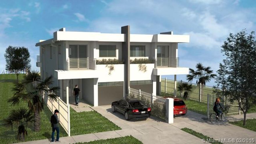 TWO PRE-CONSTRUCTION 2-STORY MODERN TOWNHOMES, 3-BED/2.5 BATH, TOTAL 2,938 SQ FT, FOYER, OPEN DESIGNER KITCHEN, ENERGY-EFFICIENT STAINLESS-STEEL APPLIANCES, LIVING ROOM, DINING ROOM, FAMILY ROOM, CERAMIC FLOOR TILES THROUGHOUT, QUALITY FIXTURES, IMPACT WINDOWS & DOORS, WALK-IN CLOSET, PRIVATE BACKYARD PATIO W/POOL, ONE-CAR GARAGE + 1 ADDITIONAL PARKING SPACE. OPTIONAL JACUZZI & BBQ. ESTIMATED COMPLETION JANUARY 2017.