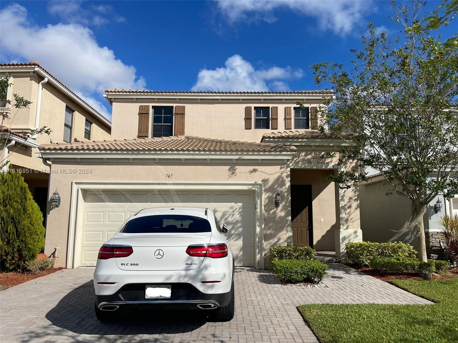Great Opportunity !!! 4 Bed / 2.5 bath at Aventura Isles in a prestigious gated community. A truly Mediterranean architecture. Features a luxury kitchen with granite countertops, stainless steel appliances, pantry, family/living,dining room, foyer, laundry room with washer & dryer, 2 car garages plus guest parking, high impact doors & windows, large patio, ceramic in first floor, new carpet in second floor, close community swimming pool, lounge areas & cabanas. Community features a grand gated entry & elegant common area with sidewalks throughout community great for walking & jogging and each trail with exercise stations! MUST SEE!