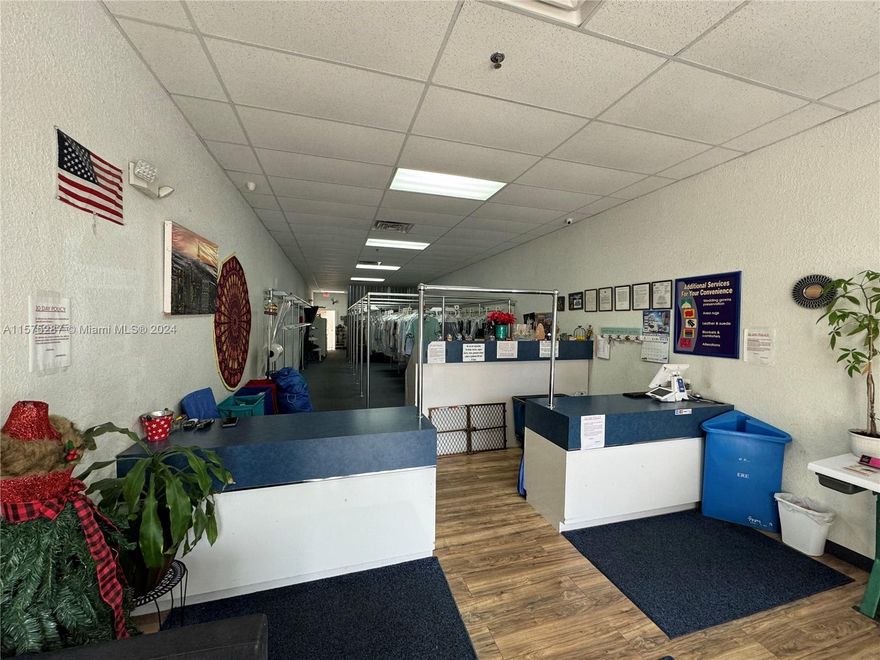 Looking for a great opportunity to own a great revenue making business, this is a turn key Dry Cleaner service with a lot of room for growth. No washing is done on site its all out sourced so your over head is low. Plenty of room to have an in house seamstress. Do not pass up on your opportunity to own an easy and manageable business that has a solid client base.