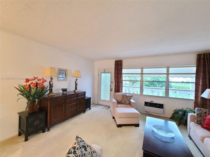 1B + 1B Unit. 55+ COMMUNITY. ELEVATOR. FURNISHED OR UNFURNISHED. PERFECT LAYOUT. UNIT LOCATED NEXT TO THE ELEVATOR & LAUNDRY ROOM. WELL MANICURED GROUNDS & SPECTACULAR CLUBHOUSE W/THEATER OFFERING LIVE SHOWS & MOVIES, LECTURES -- FITNESS CENTER -- OLYMPIC INDOOR POOL AND OUTDOOR POOLS -- TENNIS -- GUARD-GATED -- COURTESY BUSES TO MALLS, SHOPPING, RESTAURANTS, OFFICE BUILDINGS -- GOLF COURSE IS ACROSS THE STREET FROM GATE ENTRANCE. CABLE, WATER AND INTERNET IS INCLUDED. AVAILABLE FROM 01-10-2025