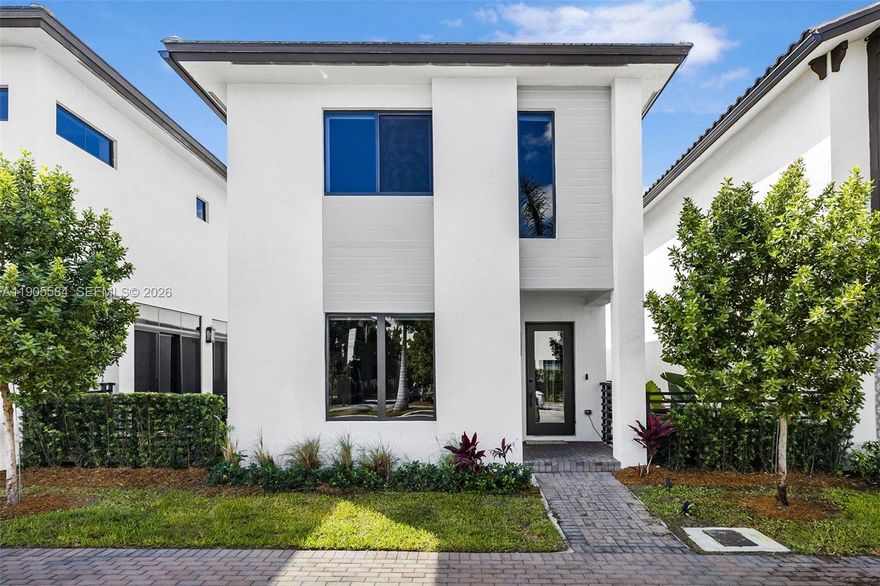 Luxury Lifestyle in the Heart of Downtown Doral in this beautifully upgraded 3-bed 2.5-bath single-family home!
Enjoy elegance and modern comfort with a bright open layout, new upstairs flooring, hurricane impact windows
and a whole-home reverse osmosis system with alkaline drinking water. Fully paved patio plus the convenience of
a 2-car garage, private parking space and an EV charging port. Tucked in a prime lot within a vibrant resort-style
community. You’ll have exclusive access to the Clubhouse—featuring a state-of-the-art gym, sparkling pool,
basketball courts, a covered running track, and a fun-filled kids’ game room. Just minutes from Publix, Baptist
Urgent Care, world-class dining, golf and top-rated Doral schools.