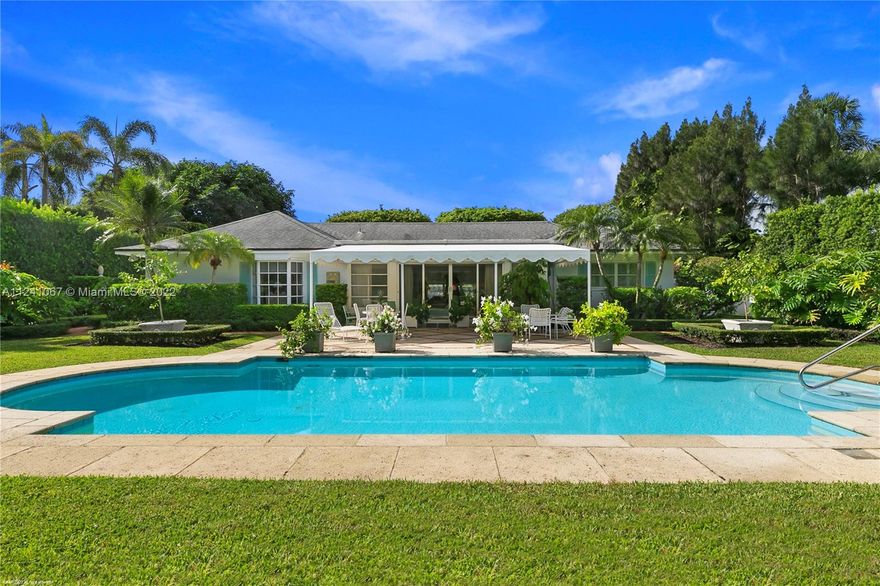 Charming 3 bedrooms, 3 baths sturdy concrete block home in the heart of Jupiter Island. Beautiful backyard garden with classic swimming pool. Mature lush landscaping. 2,374 square feet under air. Very private on a quiet lane. Close to the ocean, beautiful walking paths, shopping, restaurants and just 30 minutes to Palm Beach International Airport. Warm tropical breezes all year long. A rare find for sure.