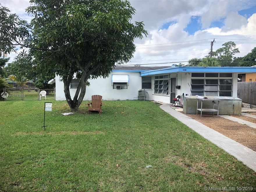 Great location near Barry College. House needs work, but is a diamond in the rough. Roof is water tight, updated 200 amp electrical service, room to install a second bath. Big pie shaped lot with room add-on or add a garage or pool. DO NOT DISTRUB TENANTS. Shown by appointment only