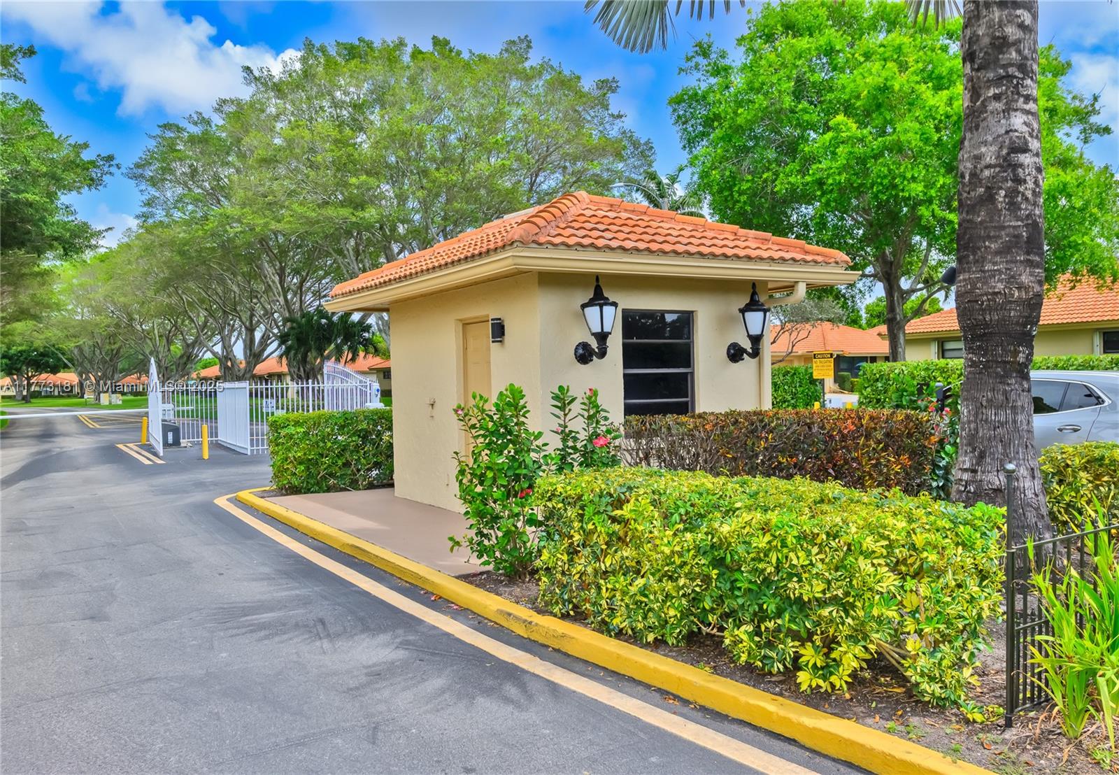 Full renovated, painted, tile floors, kitchen with gleaming granite countertops and new appliances, air conditioner less than three years old, ample closet space, one-car garage equipped with a new garage door opener. The bathrooms have been completely remodeled, while elegant glass closet doors add a touch of sophistication, patio with stone tiles, Additional features include hurricane shutters, a four-year-old water heater, new blinds, maintenance fee that covers water, cable, and gardening.
