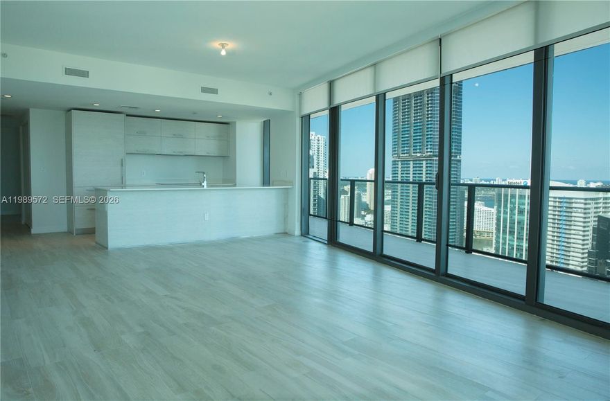 Beautiful and spacious 3-bedroom, 2.5-bath residence at the prestigious DUA Brickell, featuring a convenient storage unit on the same floor. This stunning unit showcases a sleek European-style kitchen equipped with top-of-the-line Sub-Zero and Wolf appliances, complemented by custom California Closets and elegant window treatments throughout. Enjoy breathtaking ocean and city views from this exceptional home. Residents benefit from a luxurious full-service building offering world-class amenities. Prime location on Miami Ave, just steps from fine dining, shopping, banking, and vibrant city life. An unparalleled opportunity to live in the heart of Brickell!