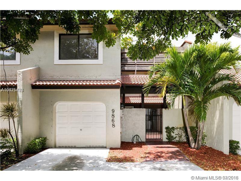 Modern three bedroom town home, this home was completely gutted and renovated with great materials such as hardwood flooring, ceramic tile and quartz counter tops. It also features an open kitchen and designer bathrooms. This 3 bedroom and 2.5 bath home with the garage being converted to a four bedroom/office. Great gated community with a golf course, tennis courts, pool and playground. Will rent quickly!