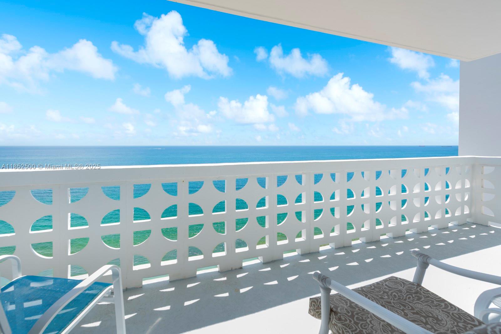 Rarely available direct oceanfront residence for rent on the prestigious Galt Ocean Drive in Fort Lauderdale with 3-bedrooms and 2-baths. This fully furnished home offers breathtaking panoramic views of the Atlantic from your living room and private balcony. Fully equipped with modern appliances and in-unit washer/dryer - ready for move-in upon application approval. Located on the sand, the spacious and stylish condo provides the ultimate beachfront lifestyle in one of FtL's most desirable beach locations. Enjoy unparalleled amenities including heated pool, BBQ area, renovated clubhouse, large modern gym, 24/7 security. Conveniently located close to supermarket, pharmacy, dining, essential services, and shops galore. Available now thru December 31st with 3-month minimum lease required.