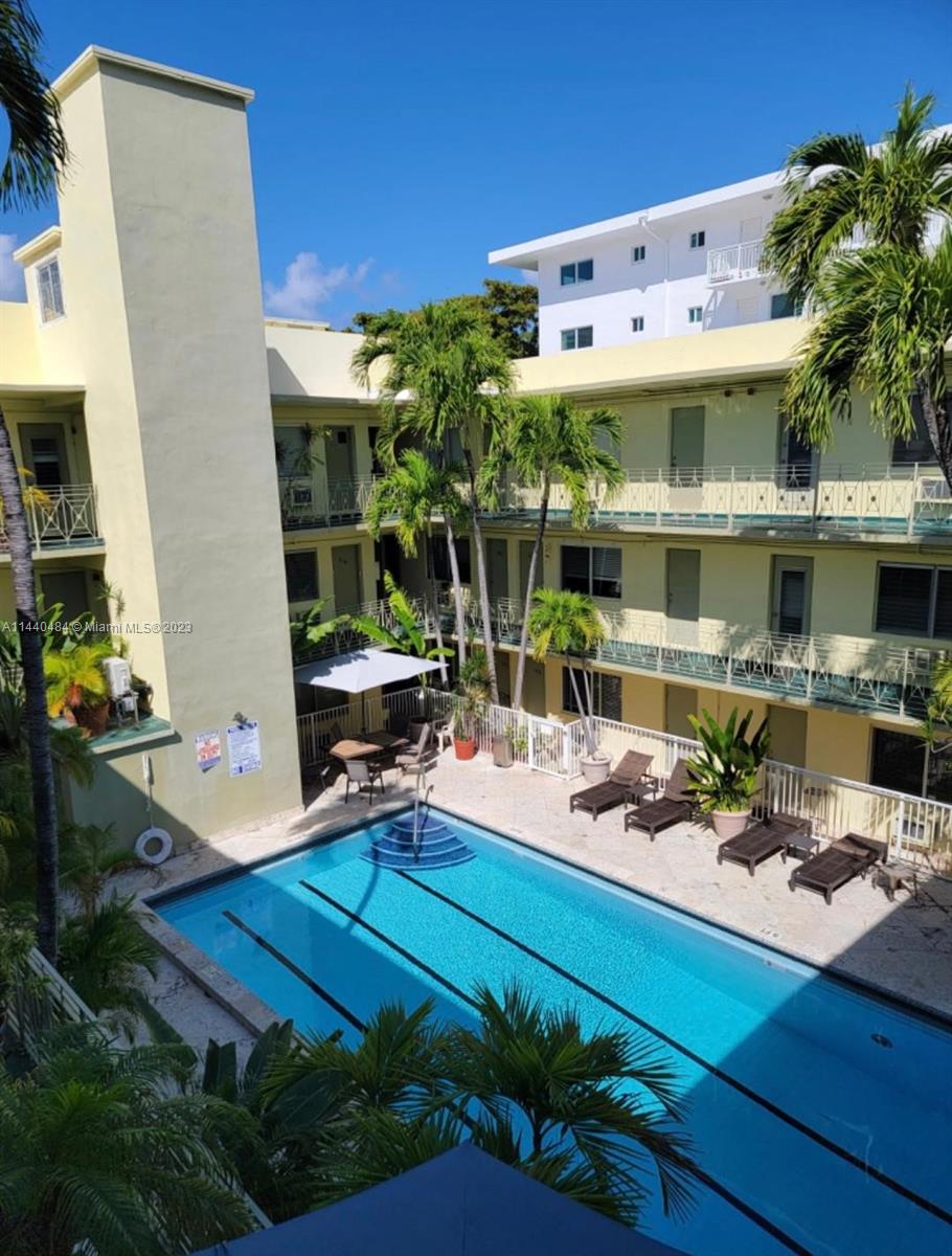 Prime location at the heart of Miami Beach, in a secure, well-maintained three-story building consisting of 41 units. Building is managed by an on-site property manager and features a pool for residents to enjoy. On-site parking may be available. Unit has been updated and small pets are welcome, with the exception of aggressive breeds. Each one-bedroom unit is suitable for up to two people, rapid application process. Conveniently located within a short walking distance are Ocean Drive, beaches, transportation, Alton Road, and a variety of restaurants. Additionally, the beautiful Flamingo Park is located nearby, offering a host of amenities including tennis courts, aquatic center, pool, water park, track and field, basketball, soccer and softball fields, a bark park, tot lot,and more.