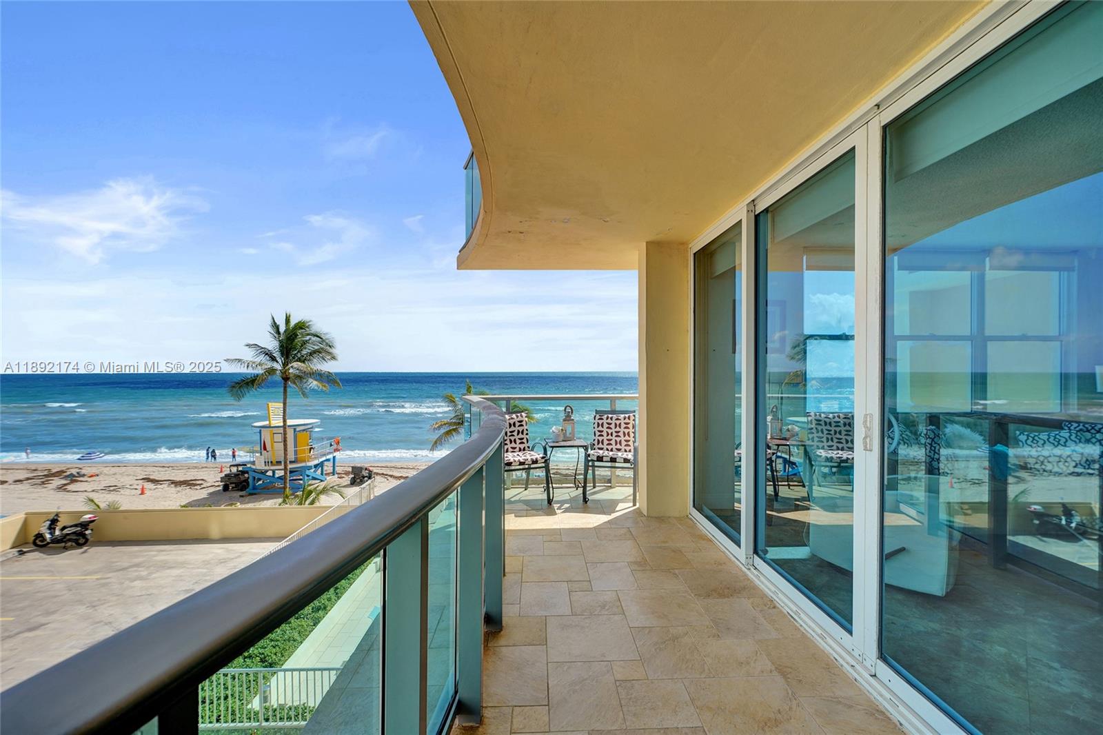 Rarely available bright and spacious 2/2 residence with breathtaking direct ocean views from every room. This elegant condo is cozy decorated, featuring open kitchen, marble tile floors and a large private balcony overlooking the Atlantic Ocean and the resort-style pool area. Fully furnished and equipped, it is ready for your perfect beachfront stay. Experience The Wave Lifestyle – one of the most desirable and luxurious oceanfront communities offering incredible value. Enjoy world-class amenities including a newly remodeled resort-style pool deck surrounded by lush palm trees and fountains, a Jacuzzi and fitness center with panoramic ocean views, and complimentary beach service for residents and guests. Live your best season by the sea!