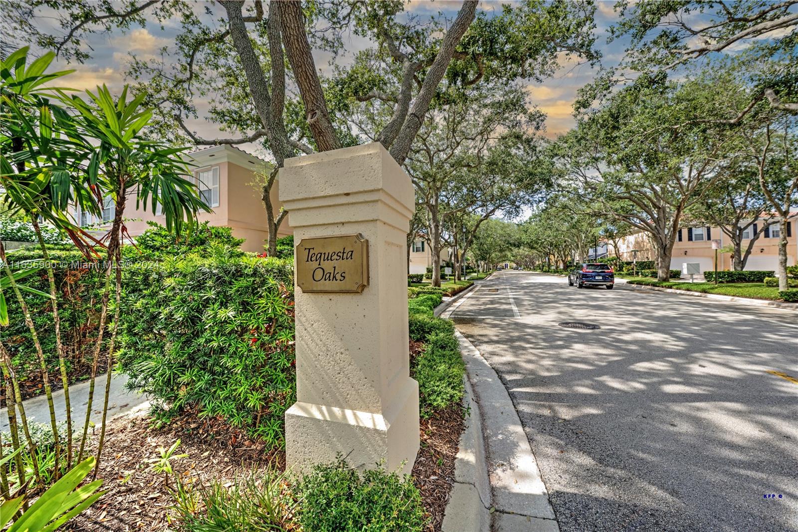 Charming Community of Tequesta Oaks features this three bedroom 2.5 bath home in the center of Tequesta. This Divosta built poured concrete building has a brand new roof. Close to shopping and restaurants, this townhome is spacious with a wonderful screened patio for outdoor entertaining. Two car garage has plenty of storage. The upper level features three bedrooms and two baths with spacious closets. The lower level has a great living area, kitchen, and dining area. Quartz Counters. Community Pool and quiet street add to the ambiance of this delightful community.