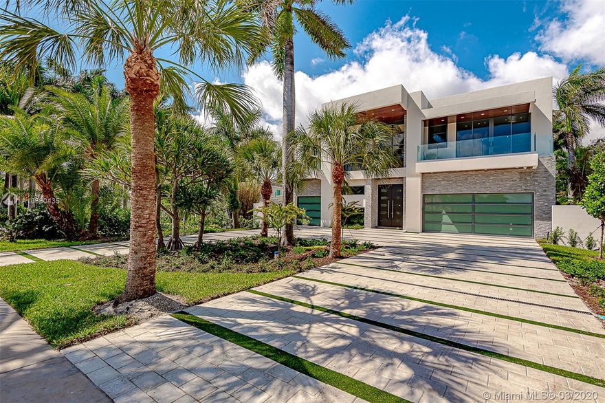Brand New Modern Home certificate of occupancy to be delivered early 2020  Waterfront 75 feet on the canal with brand new seawall and a boat dock, gorgeous pool area, over 9000 sf  8 bedrooms 8 bathrooms, 2 half baths, elevator. Top of the line finishes. Prestigious and Gated Town of Golden Beach with private beach, 24 hrs private police patrol, parks, tennis courts and a playground.
