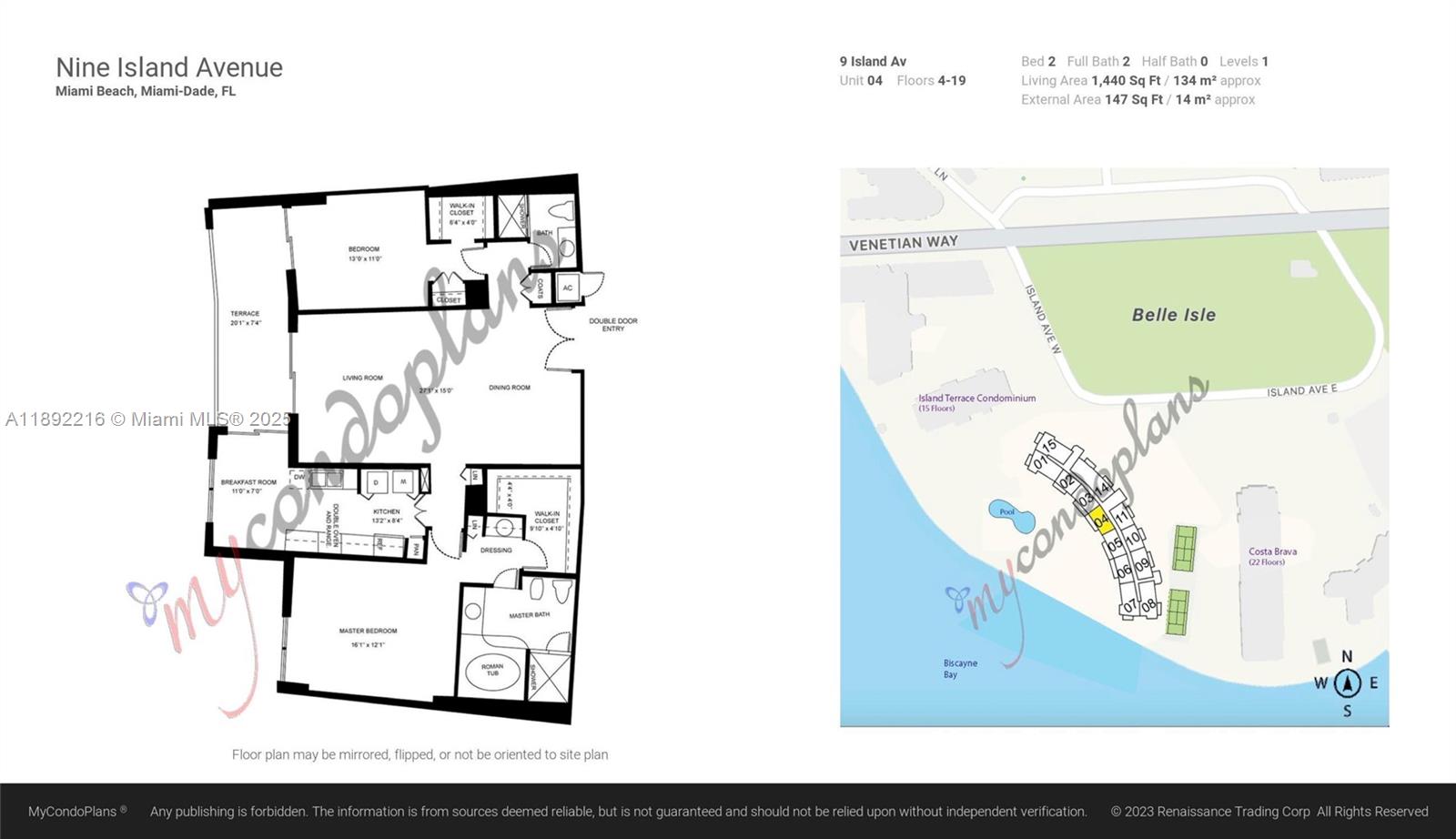 NINE ISLAND AVENUE CONDO - Residential Lease