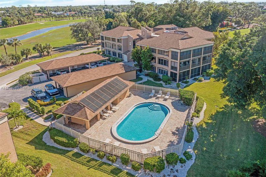 Experience refined living in this beautifully updated 2-bedroom plus den that can easily be used as a third room, 2-bath home at The Forest Country Club in Fort Myers. Enjoy panoramic golf course views, an open-concept layout with natural light, and a stunning modern kitchen with quartzite counters and stainless appliances. Features include new flooring, remodeled baths, impact windows, covered parking, storage, and convenient elevator access within the building. The community offers a new roof, updated pool, and redesigned golf courses. Optional memberships provide access to golf, tennis, pickleball, fitness, and social events—delivering luxury, comfort, and resort-style living in a premier gated community.