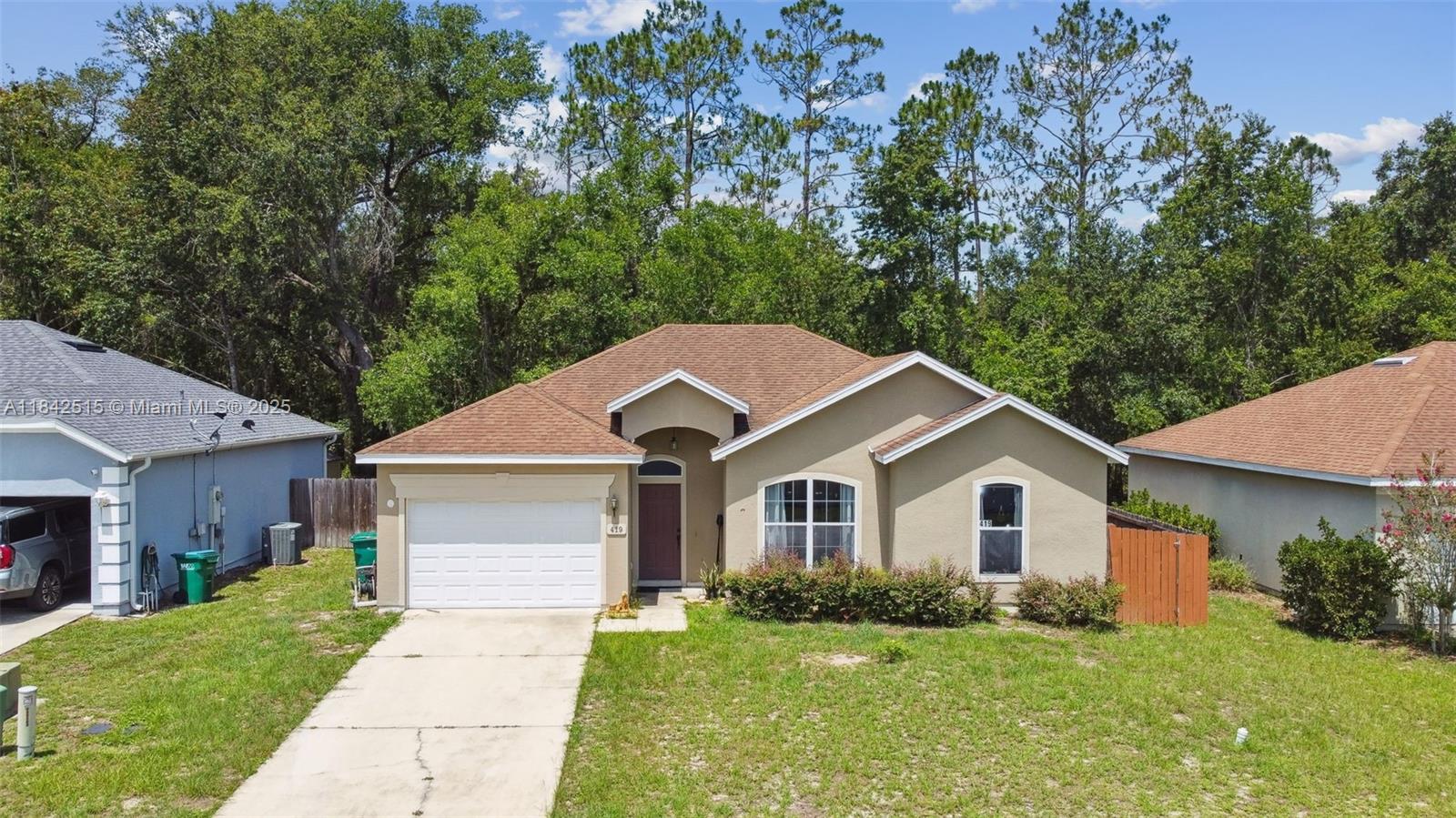 Discover this charming 3-bed, 2-bath home in the quiet Cierra Oaks community—no HOA! Ideal for first-time home buyers or investors, it features a brand-new AC, solid structure, flexible layout, and additional room for an office, nursery or 4th bedroom. Enjoy a peaceful covered porch and fenced yard backing up to conservation land. Conveniently located near highways, shopping, and dining. A rare find with tons of potential—bring your vision and make it your own! Schedule your showing today!
