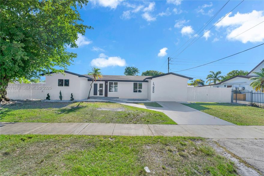 BUY THIS COMPLETELY RENOVATED 4 BEDROOM / 3 BATHROOM SINGLE-FAMILY HOME WITH NO HOA, SITUATED ON A LARGE CORNER LOT WITH PLENTY OF ROOM TO PARK A BOAT OR RV! LOCATED IN ONE OF THE MOST SOUGHT-AFTER AREAS OF MIAMI-DADE COUNTY, THIS STUNNING PROPERTY FEATURES A NEW ROOF, BRAND-NEW KITCHEN WITH ELEGANT QUARTZ COUNTERTOPS, NEW IMPACT WINDOWS & DOORS, NEW LAMINATE FLOORS, FULLY RENOVATED BATHROOMS, AND MODERN LED LIGHTING THROUGHOUT. THE HOME ALSO OFFERS A PRIVATE SIDE ENTRANCE, PERFECT FOR IN-LAW QUARTERS OR EXTRA INCOME POTENTIAL. CONVENIENTLY LOCATED NEAR THE FLORIDA TURNPIKE FOR EASY COMMUTING, AND JUST MINUTES FROM SHOPPING CENTERS, MALLS, RESTAURANTS, PARKS, SCHOOLS, AND MUCH MORE. DON’T MISS THIS INCREDIBLE OPPORTUNITY — SCHEDULE YOUR SHOWING TODAY BEFORE IT’S GONE!