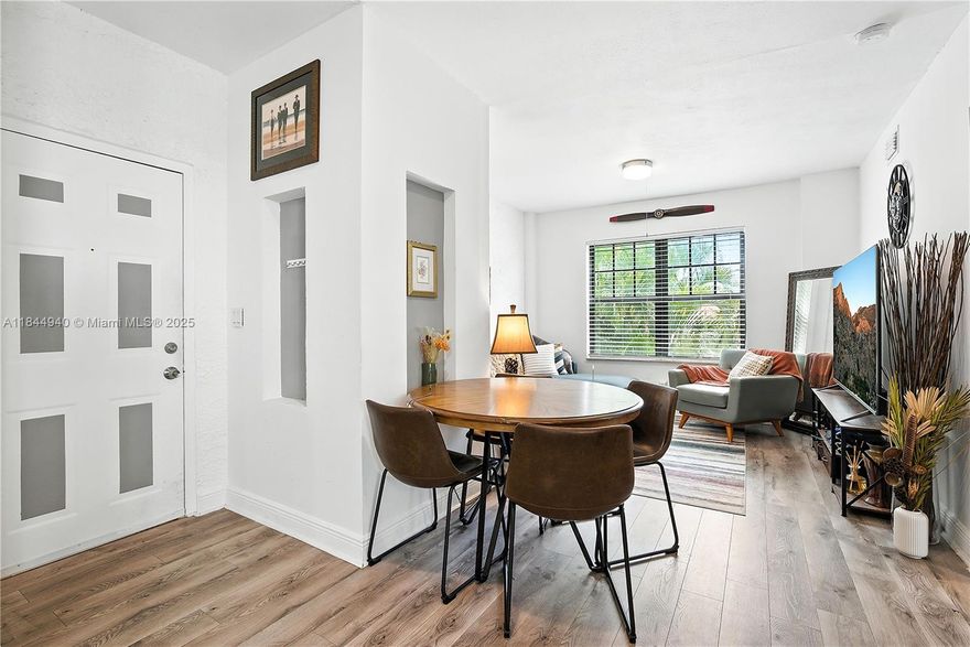 Remodeled 1-bedroom and 1-bathroom plus enclosed DEN located in the italian-style Venetian Manor condo, in the heart of South Beach. This spacious SE corner located on the second floor offers plenty of natural light, a central AC, a washer and dryer in the unit, and more. Just a few blocks away from Flamingo Park, the Tennis Center, Whole Foods, and Publix supermarket, this cozy condo offers the perfect location with lots of street parking available. This condo has a reserve account and allows a minimum 6-month lease. Great opportunity for investors.