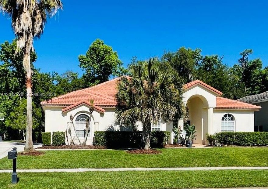 Beautifully updated pool home in a guard gated community nestled in a serene, park-like setting with mature trees, wildlife, and wide streets perfect for biking, walking or jogging. This spacious residence features a thoughtfully designed split floor plan layout, including a private office or optional 5th bedroom (with closet) conveniently located near the primary suite. Three additional bedrooms are situated on the opposite side of the home, offering ideal separation and comfort. The newly renovated kitchen and bathrooms showcase modern finishes and a fresh, up scale feel throughout. The primary suite is generously sized, complete with a sitting area and dual walk-in closets for added luxury and functionality.