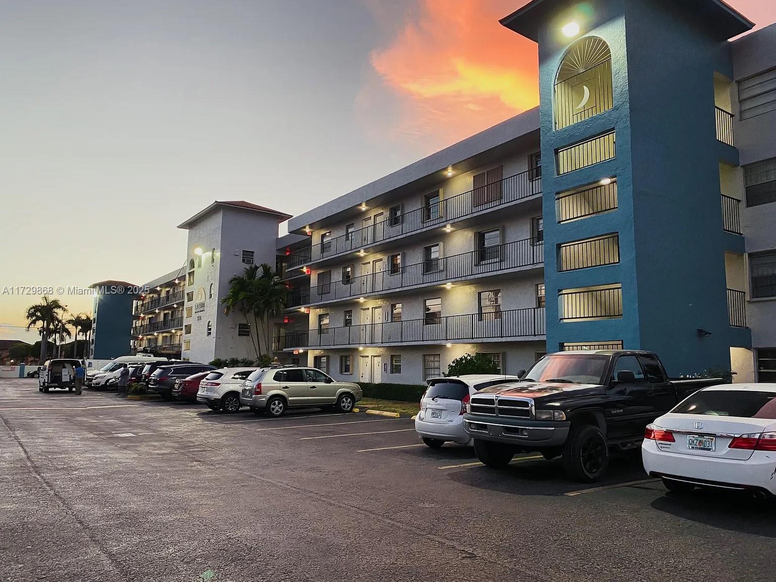 Condo with Reserves and Reserve Study completed, qualifies for purchase with as little as 3% or 5% down. Lovely 2 bedroom 1 bath condo at La Luna Condo in Hialeah. Fabulous location near Westland Mall, hospitals & shopping. Easy access to Airport, Palmetto expressway & public transportation. This unit is on the 2nd floor and it has elevators. This condo features wood floors, a direct lake view from the open balcony, updated bathroom, and a washer & dryer in the unit. This unit is move-in-ready!