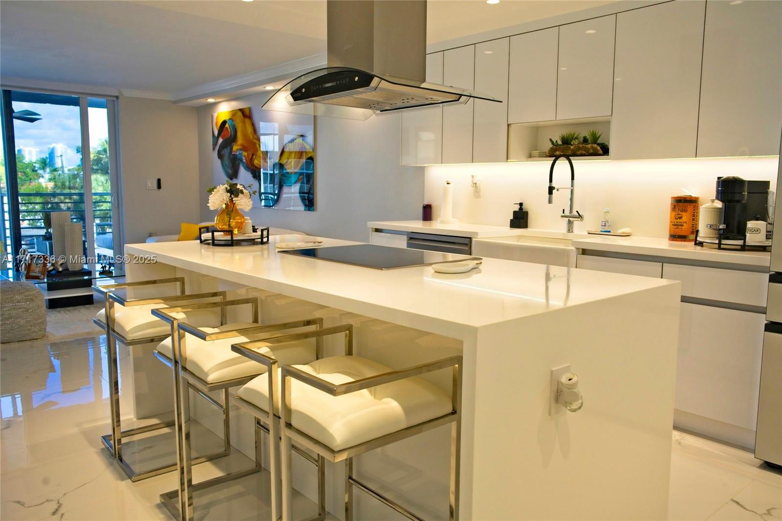 Excellent 1 bed/1.5 bath condo (42' Dock included in the sale with space for a boat of max 35') in the heart of North Miami Beach, within the gated community of Eastern Shores,
in a channel with access to the sea. This is a HOPA Verified Condo (at least Buyer must be 55+ and residents 18+). Fully
remodeled luxury apartment. Quartz counters and stainless steel appliances. Open balcony overlooking the canal.
1 assigned parking space. Community pool, clubhouse, fitness center, boat dock and more! Location ! Easy access
to all major roads, shops, restaurants, public transport! Building with 50 year recertification.