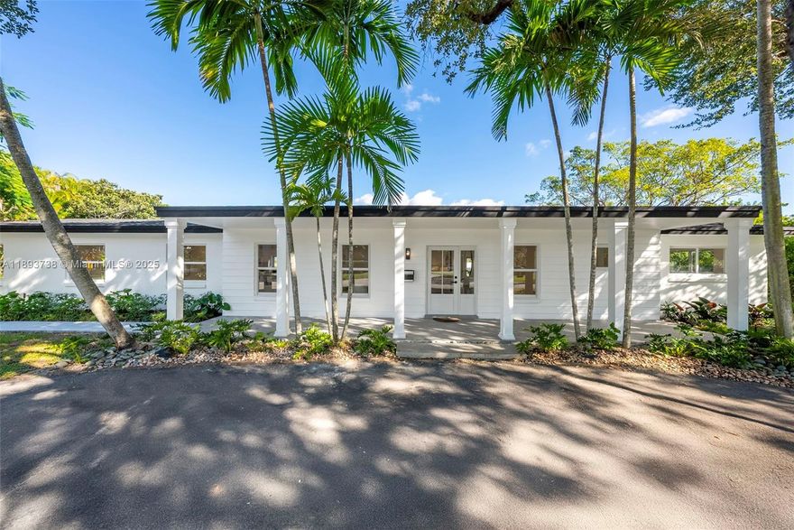 Experience luxury lakefront living in this completely remodeled 5-bedroom, 4-bath residence with 2,721 Sq.Ft. of living area, set on an expansive 17,380 Sq.Ft. lot with 150 linear ft on a motorized lake. EVERYTHING is brand-new—roof, plumbing, PVC electrical, A/C, impact windows and doors—offering peace of mind and modern comfort. The open layout features a spacious eat-in kitchen flowing into a bright family room, ideal for entertaining with breathtaking water views. Outdoors, enjoy a large pool, covered terrace, and ample green space for dining or relaxing. Live the Pinecrest lifestyle with boating, fishing, kayaking, and paddle boarding from your own backyard. An UNIQUE  opportunity for those seeking a brand-new home without the hassle of remodeling. Easy to show!!