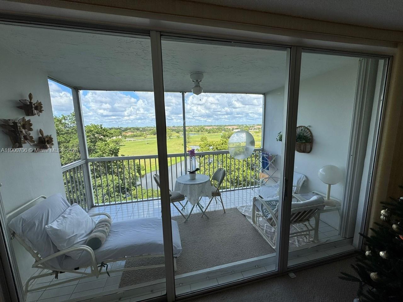 This 2/2 condo in the desirable Palm-Aire community on the 7th floor with incredible views of the water and lush and garden spaces offering style and comfort in a serene setting is a MUST-SEE! Unit is clean and tidy and can be sold fully furnished for your convenience w/ ACCORDIAN SHUTTERS on EVERY window/door. Laundry is located on each floor along with a storage room. Unit is located just steps from the pool and clubhouse. Well-managed building with strong reserves, no pending assessments, completed 50 year certification and reserve study. Roof and concrete restoration all done in the last 3 years. Located near Top Golf & The POMP. Community boasts miles of recreational pathways for outdoor living along with a pool, gym, BBQ areas, storage with secure entry,night security and newer roof.