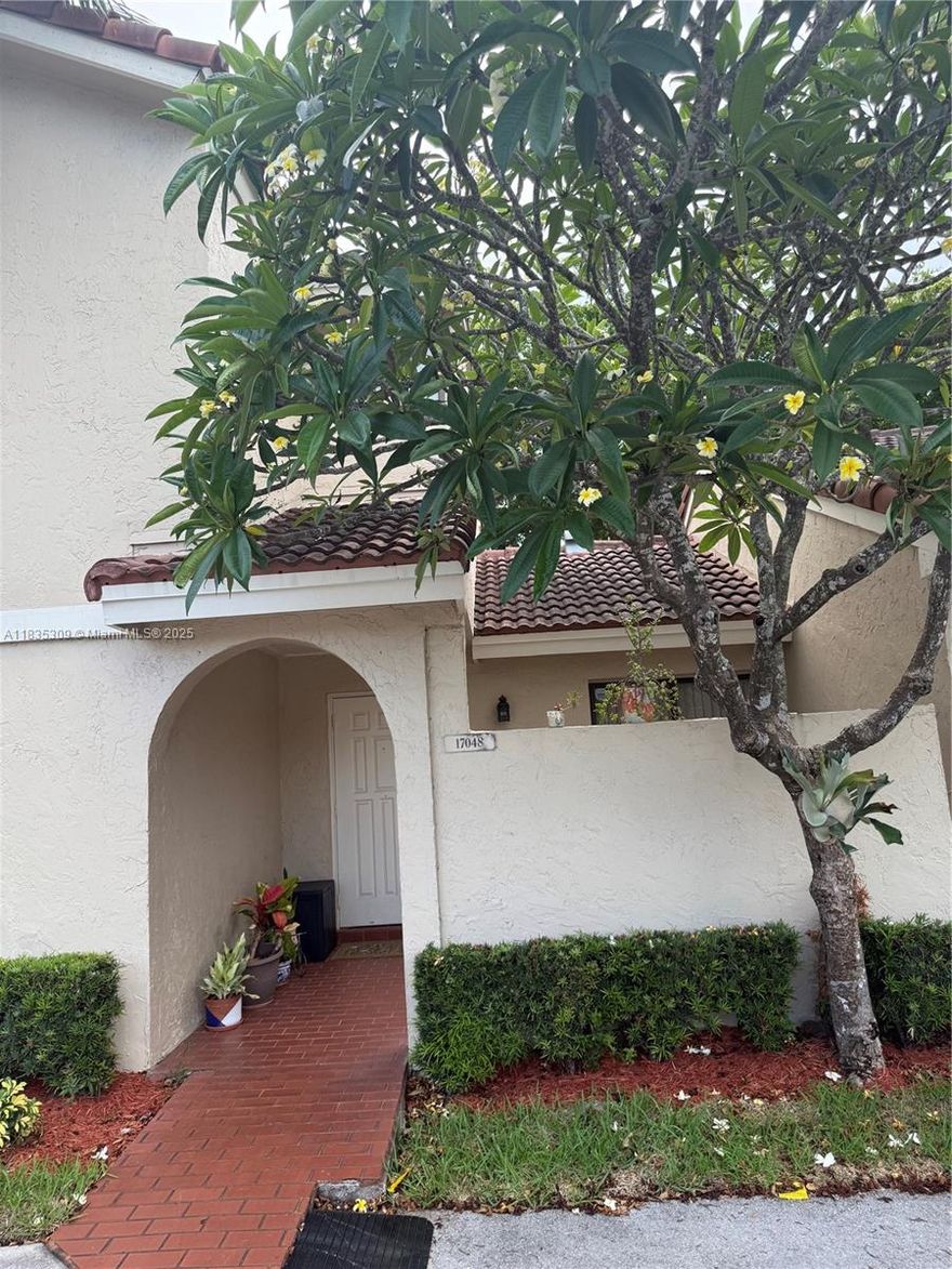 Three bedroom two bathroom townhome located in The Moors Community Miami Lakes Florida. Beautiful property ready to move in.