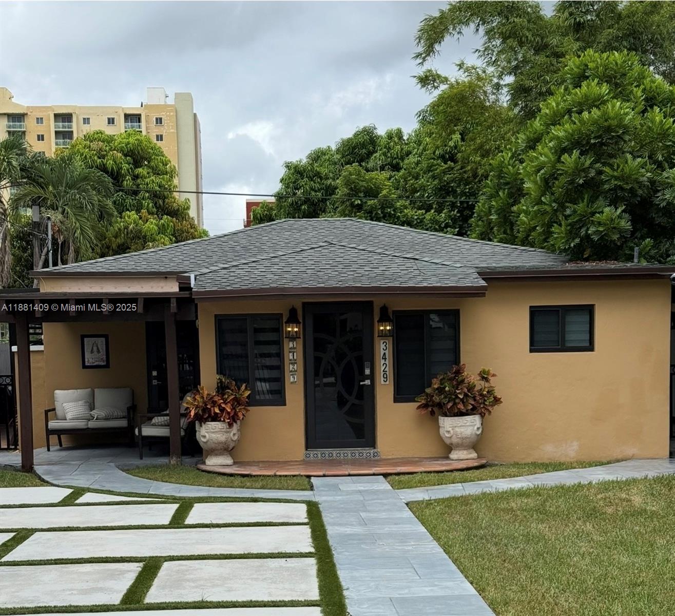 SPECTACUKLAR 3 BEDROOMS AND 2 BATHS SINGLE FAMILY , KITCHEN AND BATHROOMS HAS BEEN UPGRADED, A HUGE BACKYARD WITH A NICE PERGOLA FOR RELAXING AND ENTERTAINMENT. NEW ROOF, AND HURRICANE IMPACT WINDOWS, WASHER AND DRYER. ELECTRIC GATE AND PLENTY OF PARKING SPACES FOR SEVERAL CARS. THE PROPERTYD IS CENTRALLY LOCATED WALKING DISTANCE, FROM COCONUT, MIRACLE MILE AND CORAL GABLES.