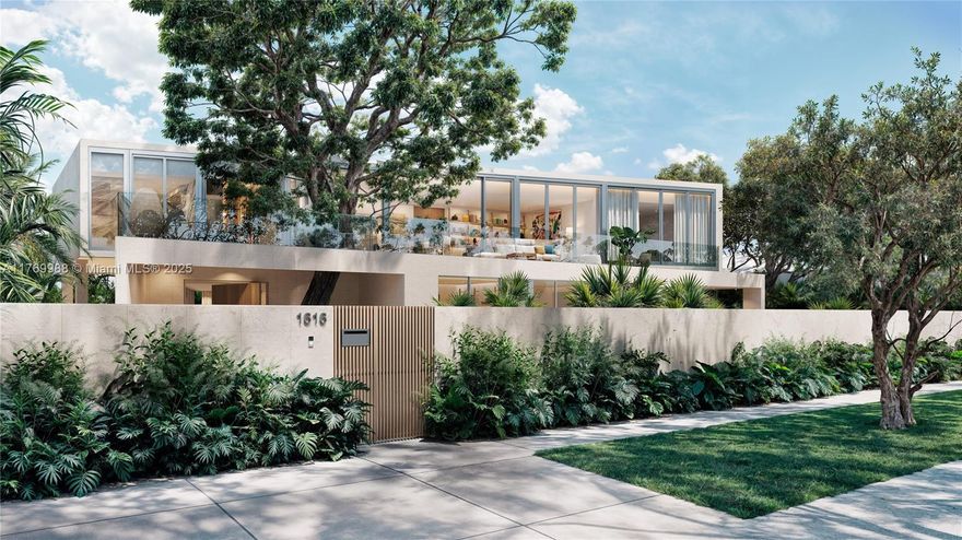 Offered at a pre-construction price, this new home in North Coconut Grove is designed by architect Simon Bissu and developed by Luxom Developments. Featuring 8 bedrooms, 8 bathrooms, and a powder room across 6,194 sq ft of living space on a lush 11,544 sq ft lot, this property boasts top-of-the-line finishes including limestone, marble, wood, and premium appliances and plumbing fixtures. Surrounded by lush vegetation, the home offers a private oasis perfect for both relaxation and entertaining. This home is expected to be completed in Q3, offering the perfect blend of luxury and tranquility in one of Miami's most desirable neighborhoods.