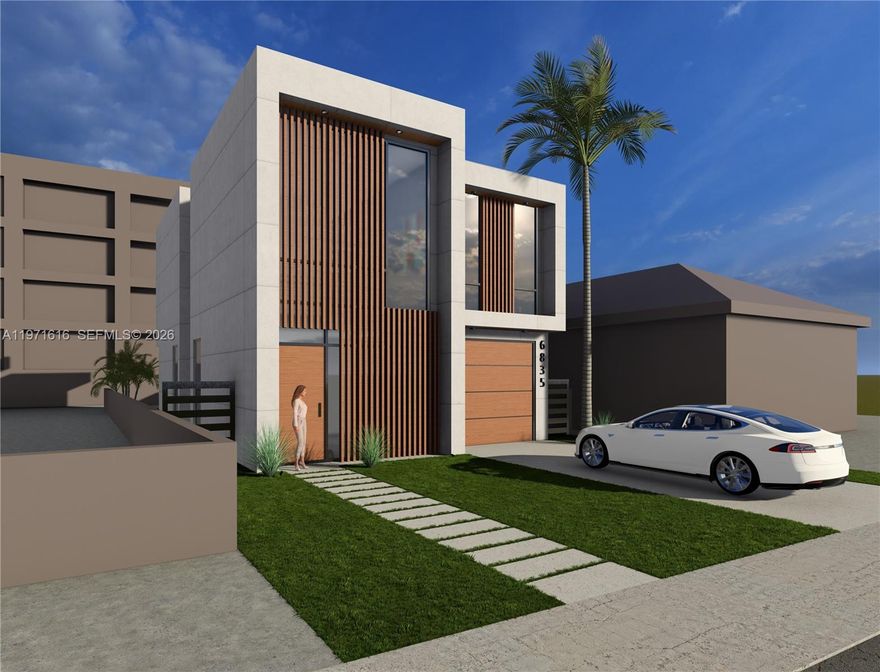 This residential lot is perfectly situated near Coral Gables, with convenient access to the Palmetto Expressway and located next to a brand-new development. The property is listed with architectural plans included, offering a great opportunity for immediate development.