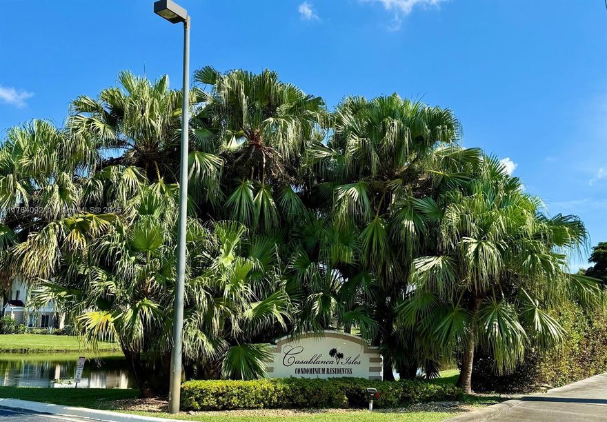 INVESTOR FRIENDLY COMMUNITY* Step into this 2-bedroom, 2-bathroom on 2nd floor condo with tons of windows allowing for lots of natural light from almost every window. Your privately screened patio is like an oasis where you can relax with views of the canal. Located in the heart of Boynton Beach, Casablanca Isles has a clubhouse with fitness room and resort style heated pool. Community includes tennis courts and is minuets to I-95 and 15-20 minute drive