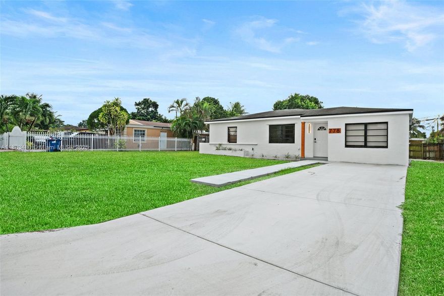 Beautiful 3-bedroom, 2-bathroom single-family home in Biscayne Gardens featuring updated vinyl flooring throughout and a modern kitchen with center island, ideal for gatherings. Bright open living spaces and a spacious backyard with room for a pool offer plenty of potential for outdoor living. Conveniently located near highways, schools, and shopping.