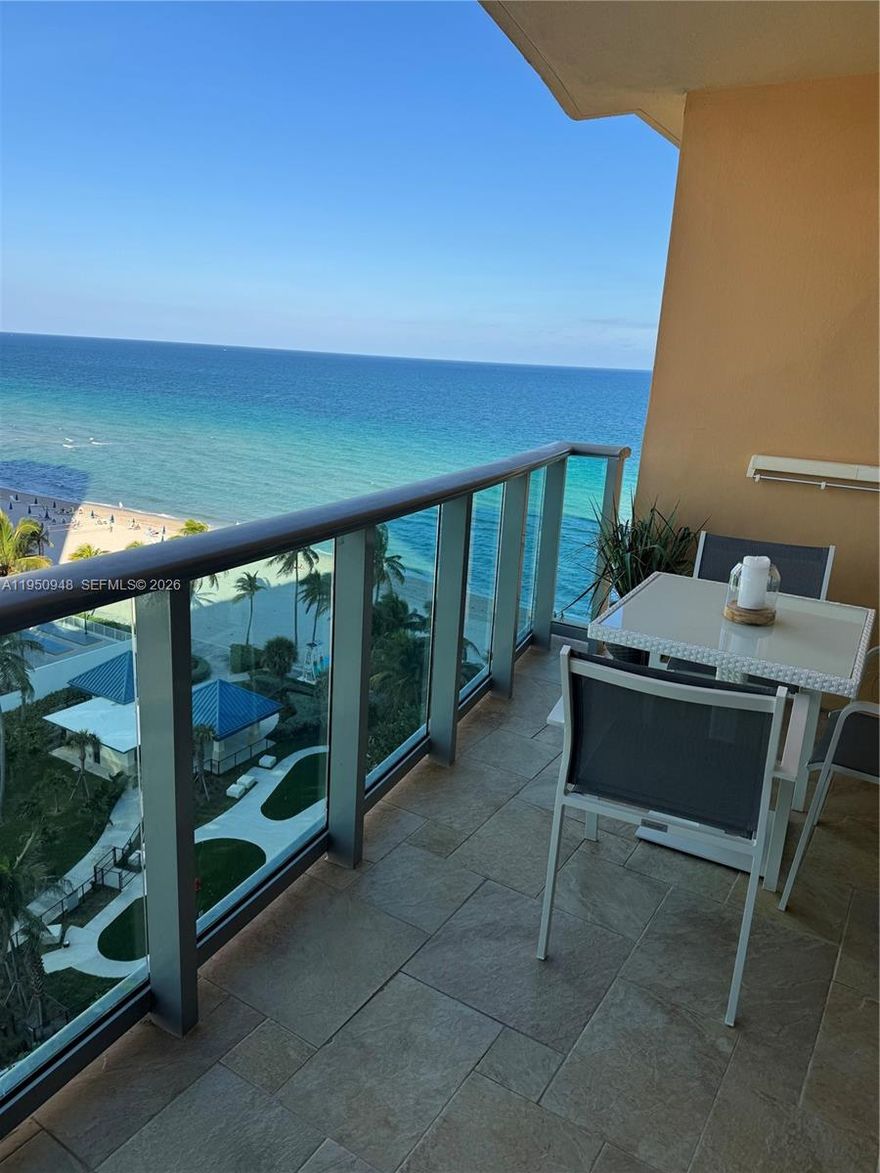 AVAILABLE 7/19 - Experience luxury living at its finest in this beautifully designed studio condo, perfectly situated ght on the beach. With breathtaking panoramic views from the spacious private balcony, this is your personal paradise by the sea. The condo boasts modern, high-end finishes throughout, offering both comfort and style.
You'll enjoy world-class amenities, including a heated pool, a relaxing jacuzzi, and a state-of-the-art gym with sweeping ocean views. Additional amenities include an on-site café, a game room with poker and pool tables, and valet parking for your convenience. With 5-star service and incredible beachfront living, this condo offers the ultimate in luxury and convenience. Don't miss your chance to live the dream. For seasonal rental inquiries, please text me for pricing based on dates and length of stay.
