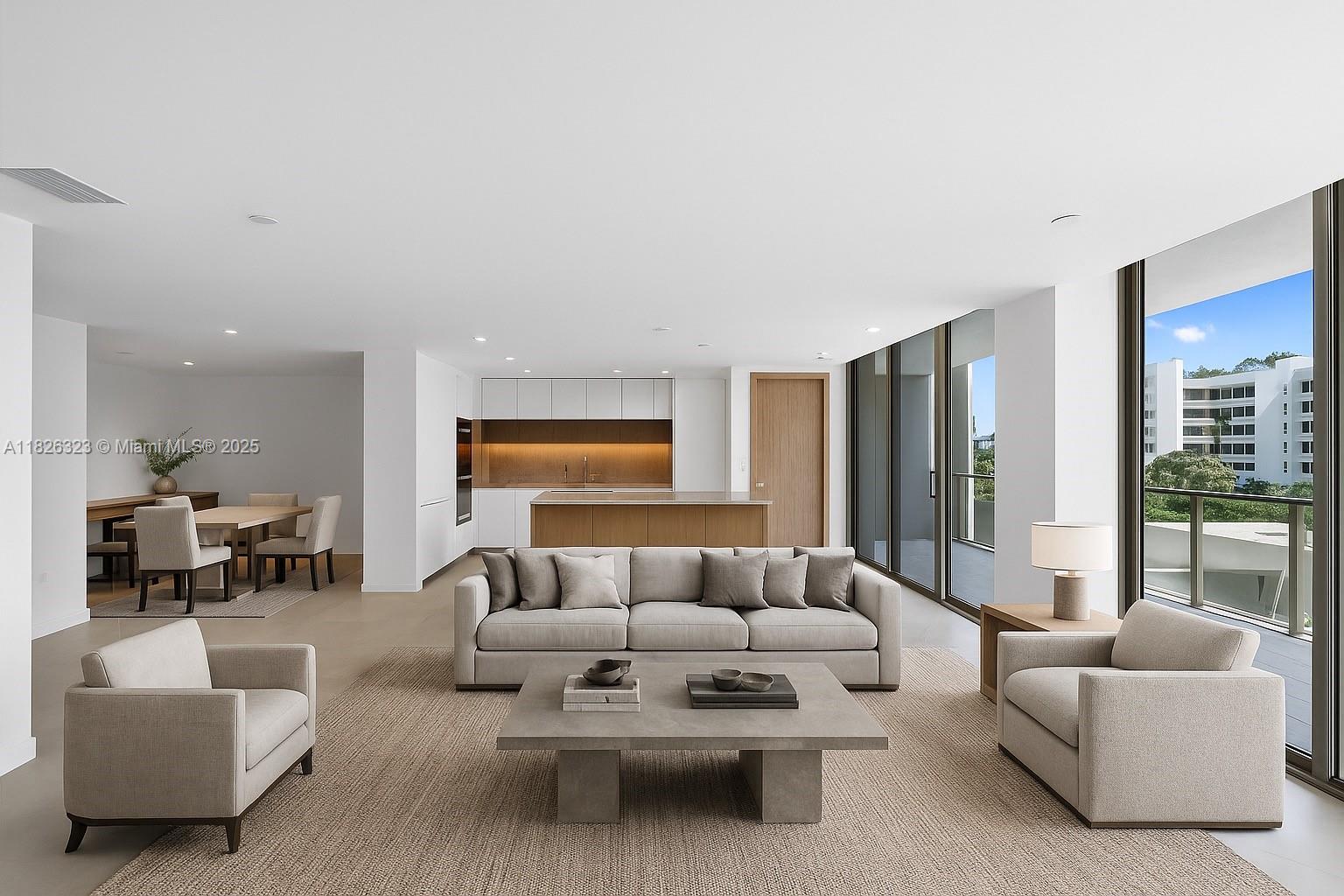 Welcome to this spacious 2 bed + 2.5 bath + den at the newly built Onda Residences in Bay Harbor Islands. This modern residence features an open layout with a large private terrace, bay views, and double walk-in closets. Enjoy high-end finishes throughout, including custom Italian cabinetry, Italian porcelain floors, and Barausse doors. The chef’s kitchen is equipped with a striking waterfall-edge island, sleek custom cabinets, and premium appliances that blend style with functionality. The den offers flexibility as an office, guest area, or media space. Includes 2 tandem parking spaces and a storage unit. Onda provides EV charging, a rooftop pool with panoramic views, a fitness center, spa, and a marina with 60’ boat slips available for purchase. Best value at Onda!